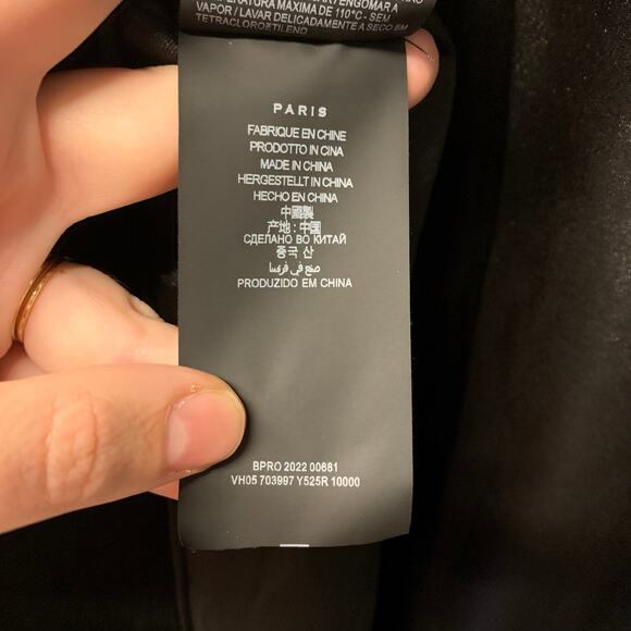 YSL Yves Saint Laurent Blazer Velvet Women’s Single Button Breasted Black NYE - Picture 9 of 11